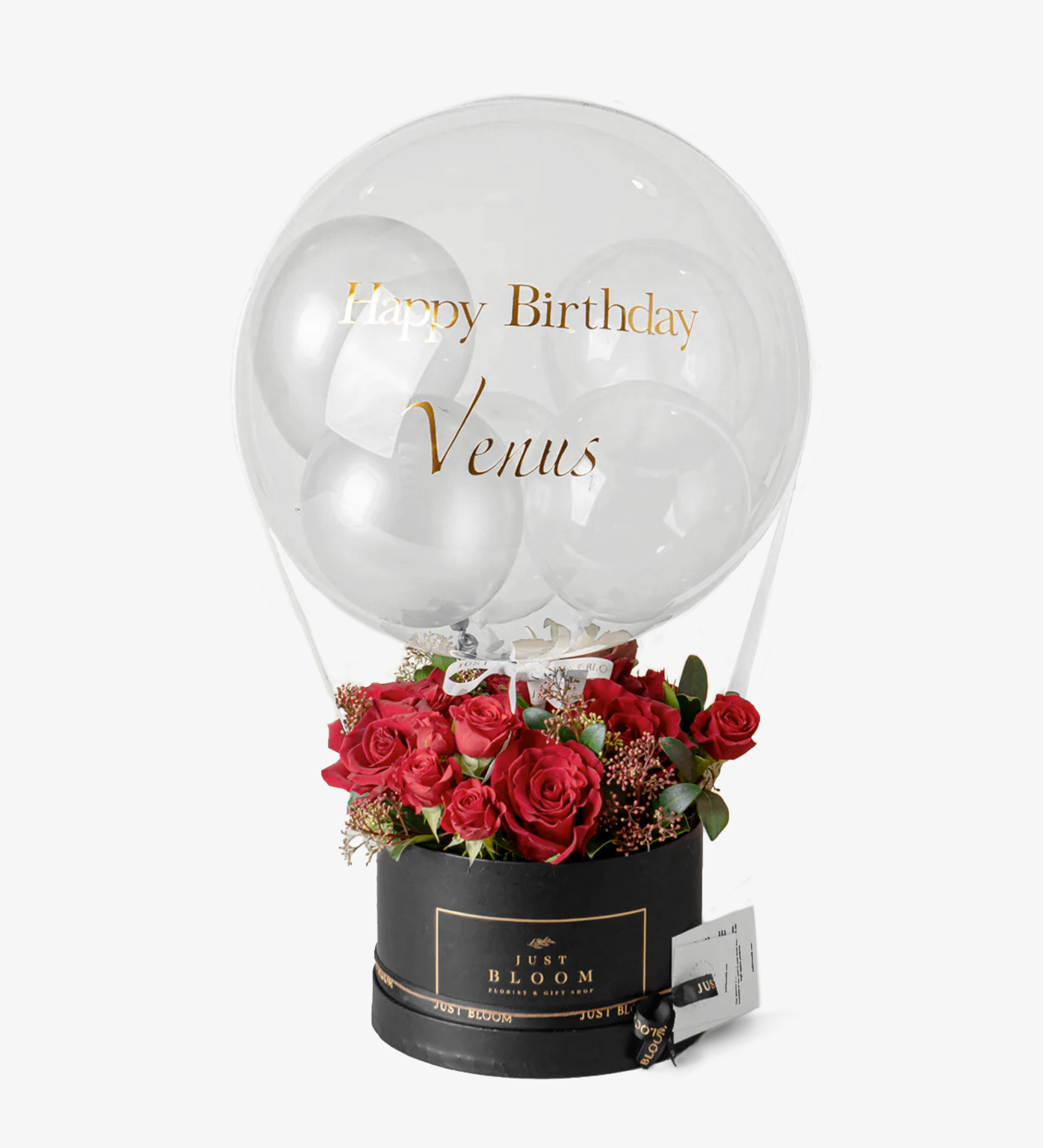 Romantic Rose Box by Just bloom × Hong Kong Florist, premium Ecuadorian roses and Dutch mini roses