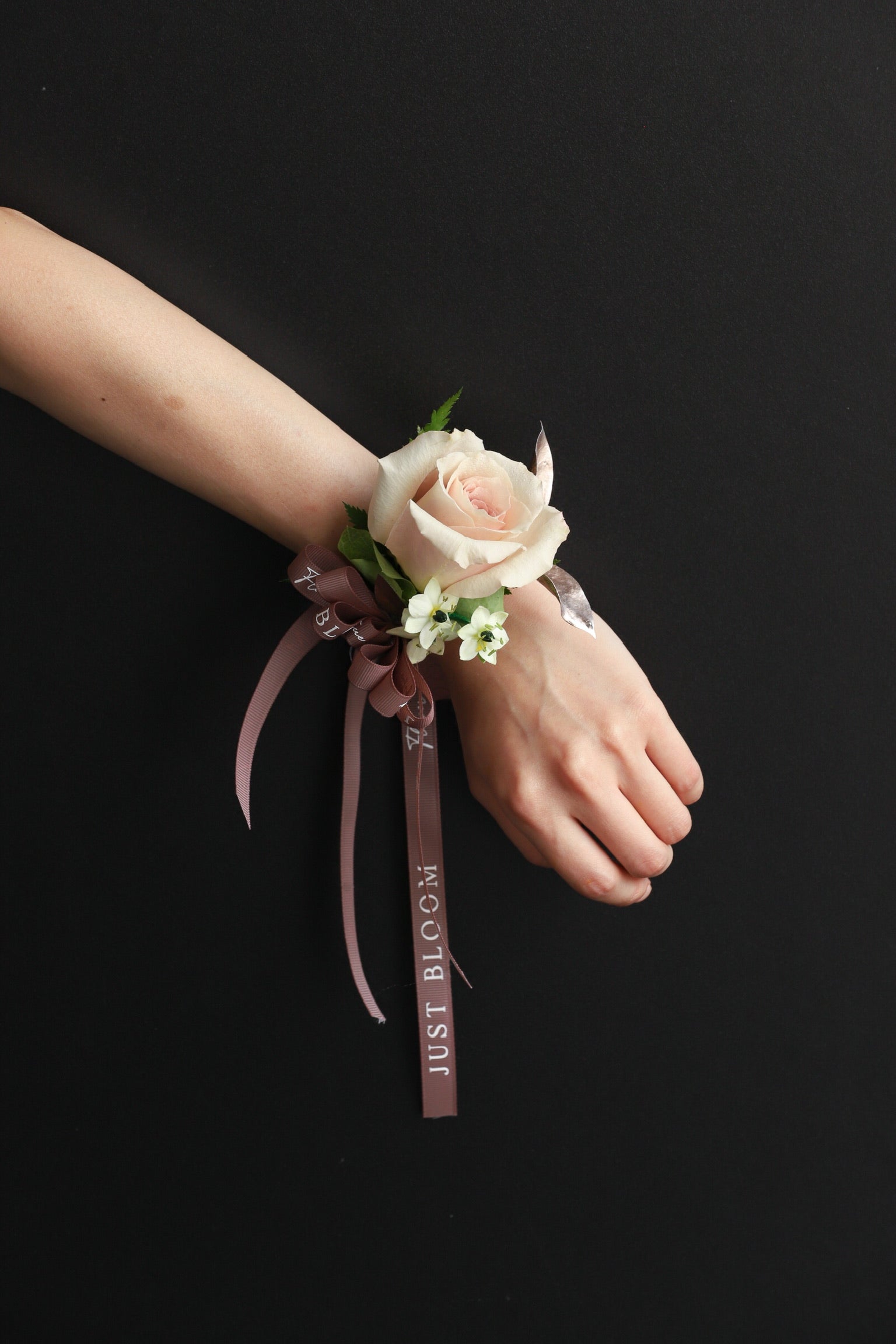 Corsage No.3 Earth Tone and Gold Wearable Wedding Floral Accessory — Just Bloom Hong Kong