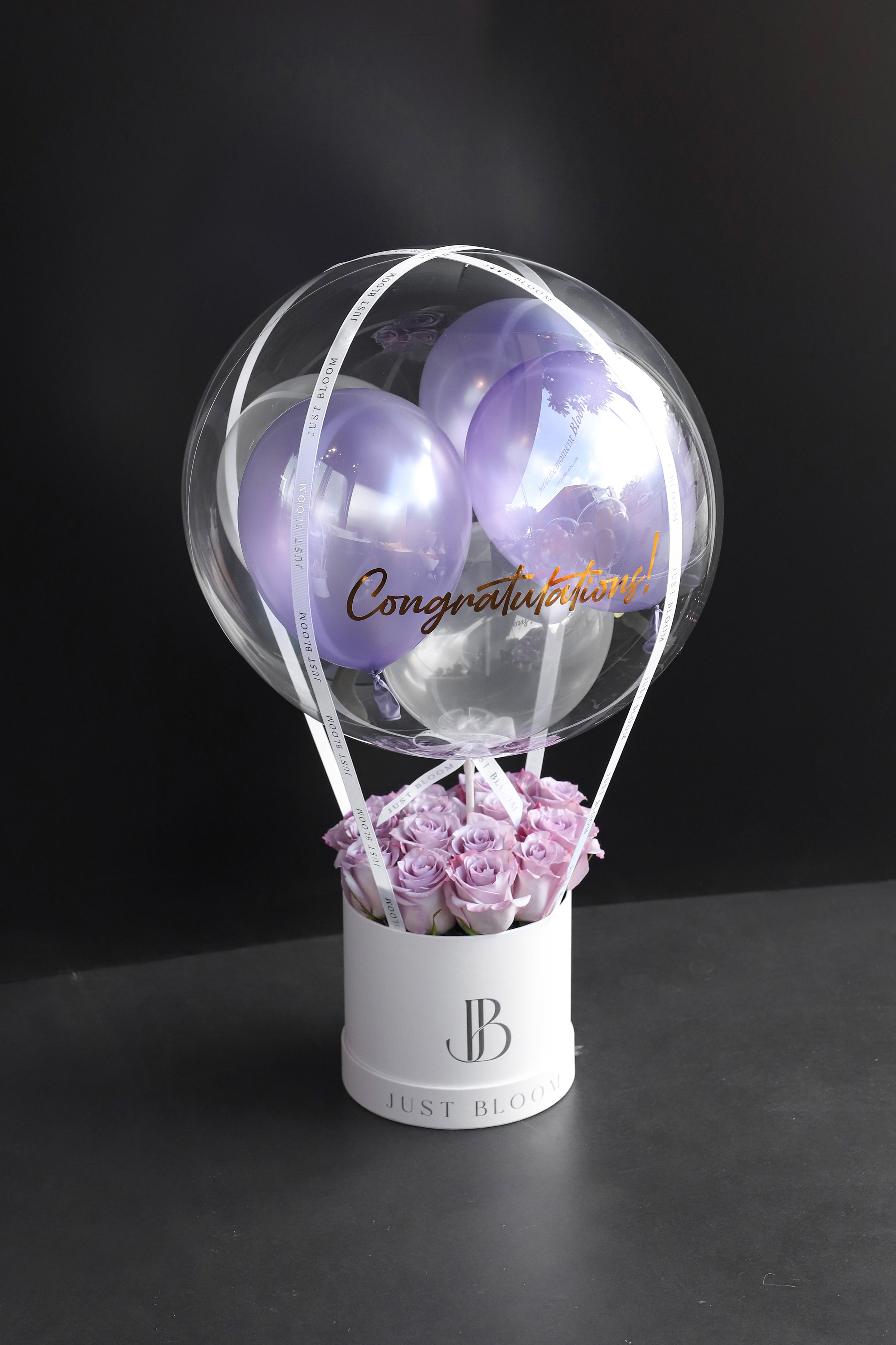 Tons of Charm Box with Purple Roses by Just Bloom Hong Kong