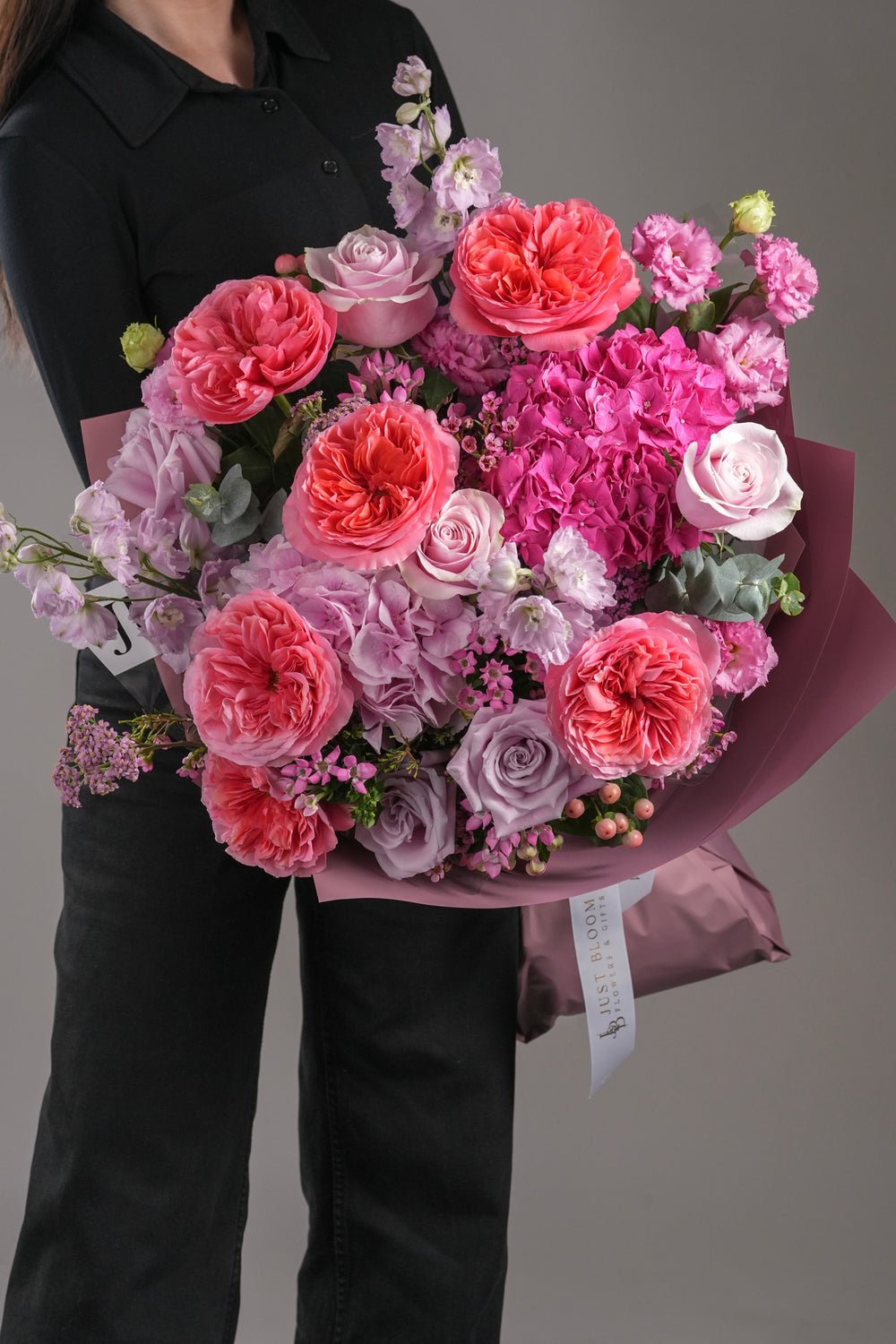 Bernice Shades of Pink Bouquet | Just Bloom | Hong Kong Florist | Same ...