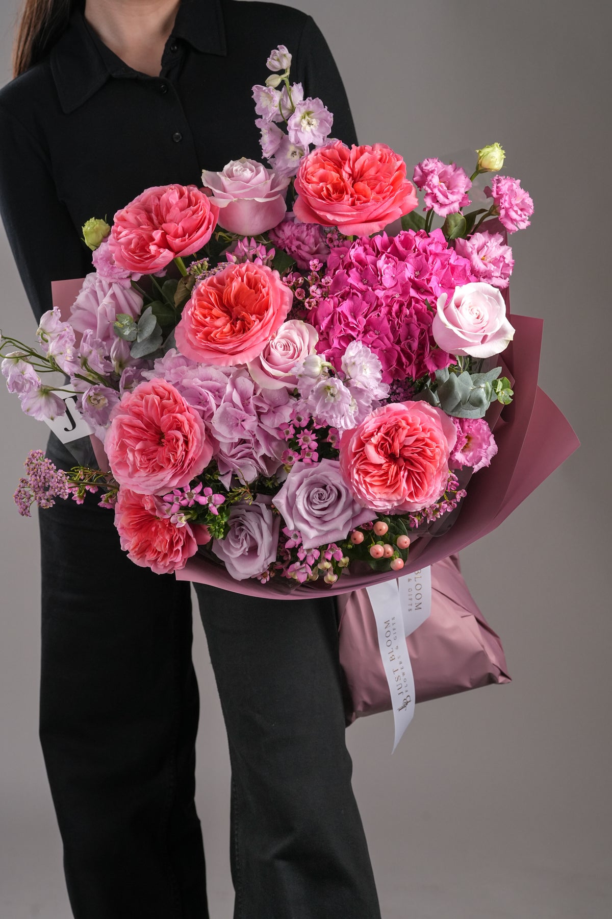 Bernice Shades of Pink Bouquet | Just Bloom | Hong Kong Florist | Same ...