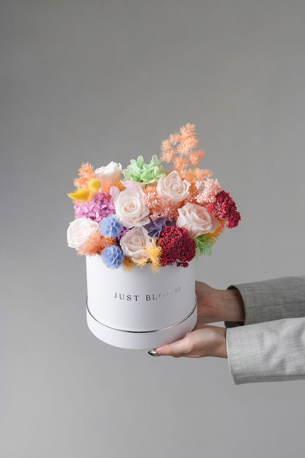 Fable Whimsical Preserved Rose Box | Colourful Candy Floral Gift | Just ...