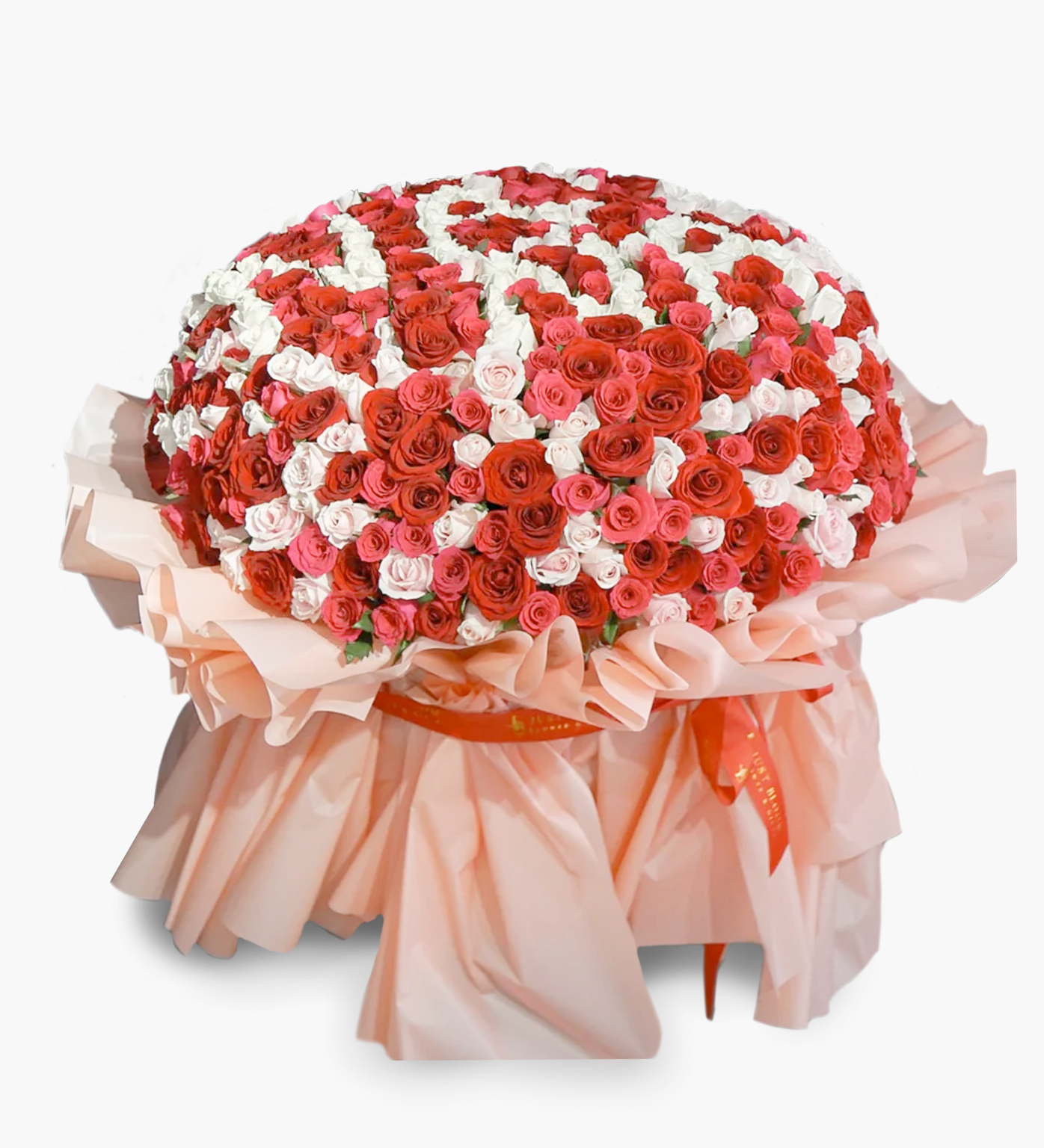 I Love You 520 premium rose bouquet red pink white roses Hong Kong Just Bloom HK