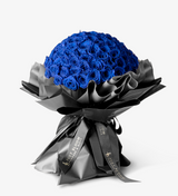 Just Bloom Captivating Preserved Rose Bouquet | Premium Preserved Roses in Mesmerizing Blue
