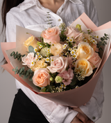 Soft Petals Bouquet - Premium Ecuadorian & Dutch Flowers