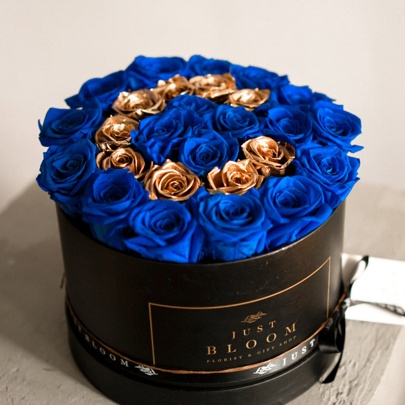 Bespoke English-letter preserved rose box